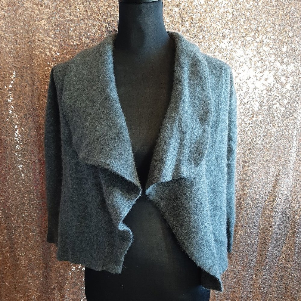 Sears Women's Grey Cashmere Knitted Cardigan Sweater Size S(4-6)